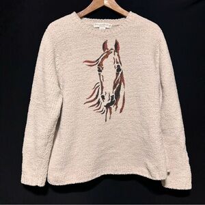 COLORADO CLOTHING | Women’s Horse Graphic Textured Knit Sweater | Large